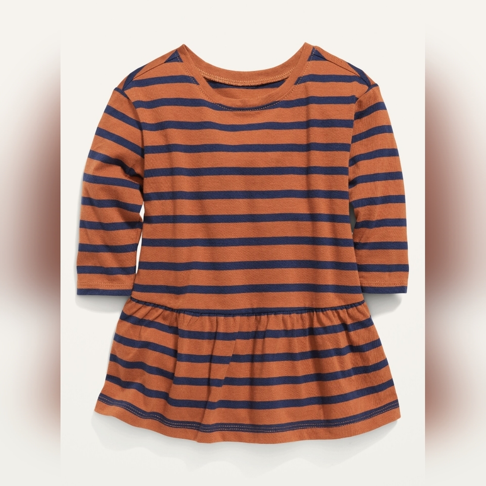 ✨5/$15✨Old Navy Long-Sleeve Printed Drop-Waist Dress for Baby